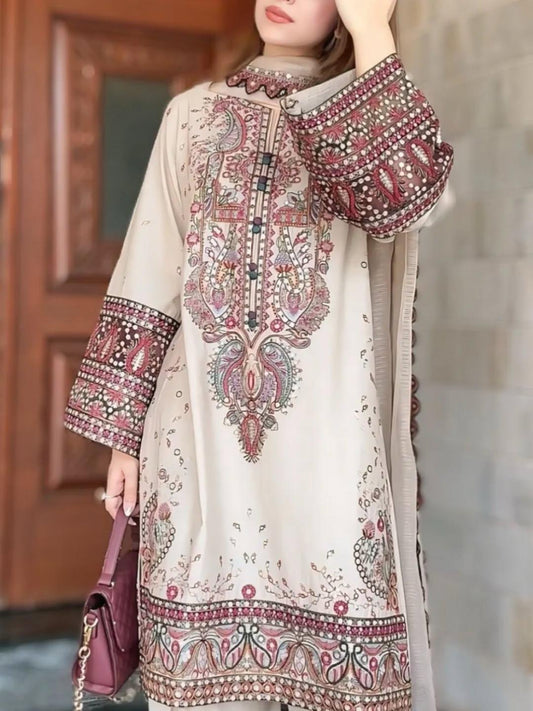 SUMMER LUXURY HEAVY FULLY EMB 3PC