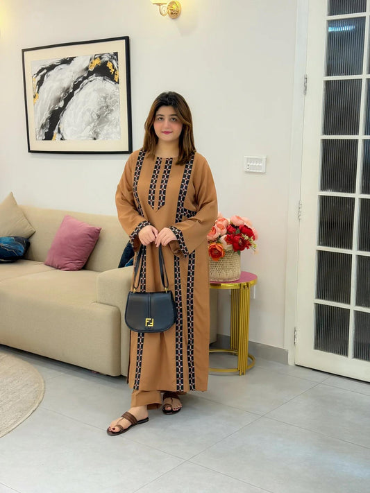 ZAINAB  LAWN 2PC ( AIRLINE STYLE )