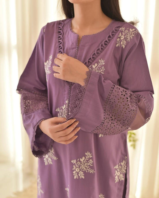 HORIYA PURPLE LAWN  3PC