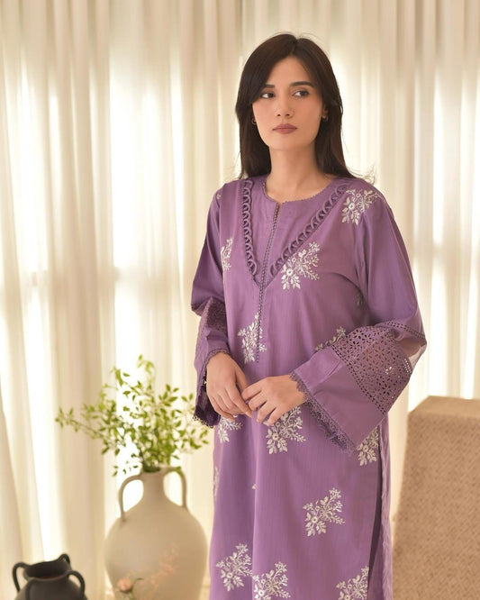 HORIYA PURPLE LAWN  3PC