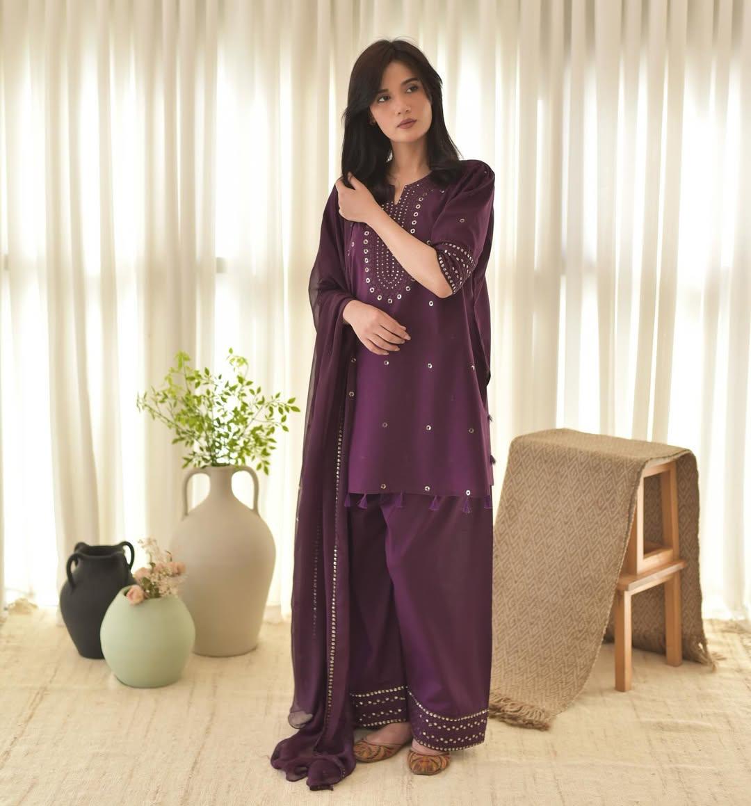 EID SPCIAL PURPLE AURA LAWN 3PC