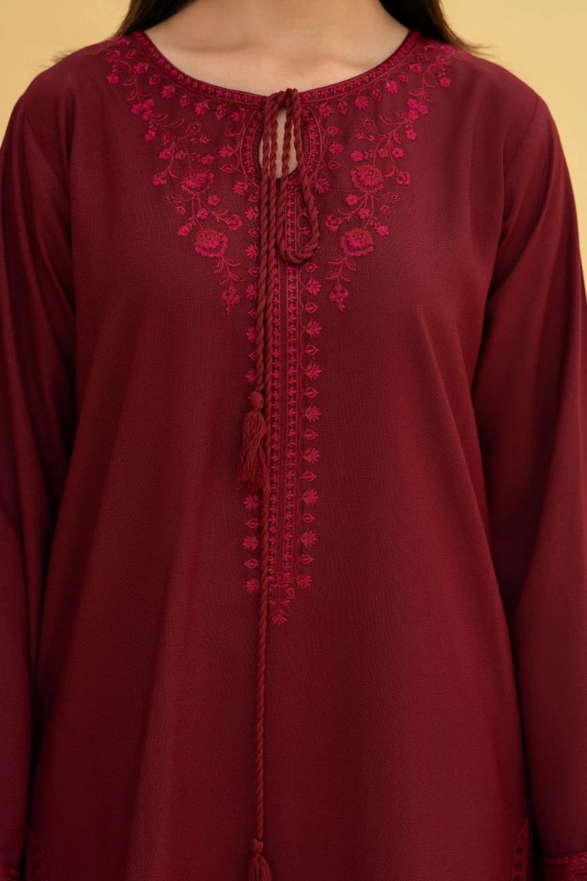 MEHERZA 3PC WITH SHAWAL ( FARSHI SHALWAR )