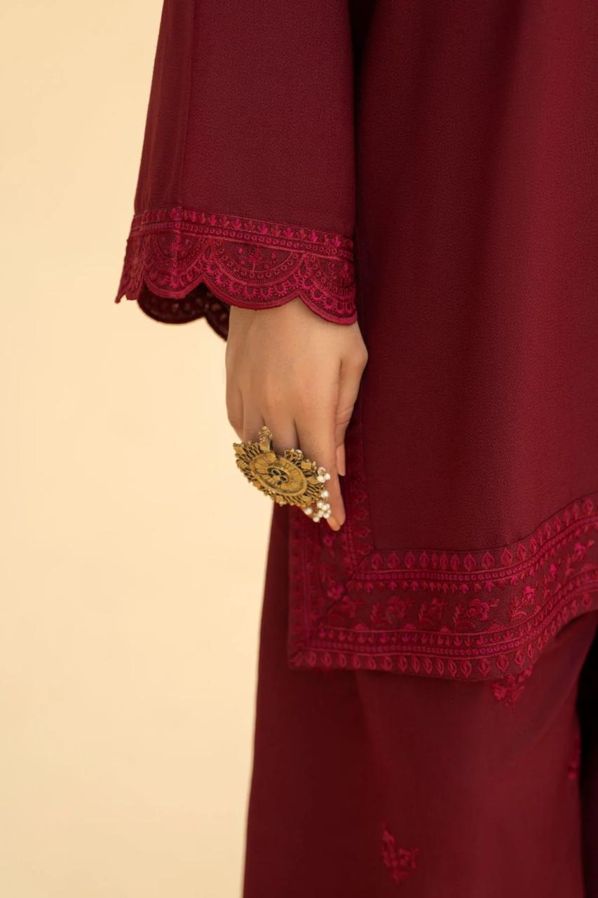 MEHERZA 3PC WITH SHAWAL ( FARSHI SHALWAR )