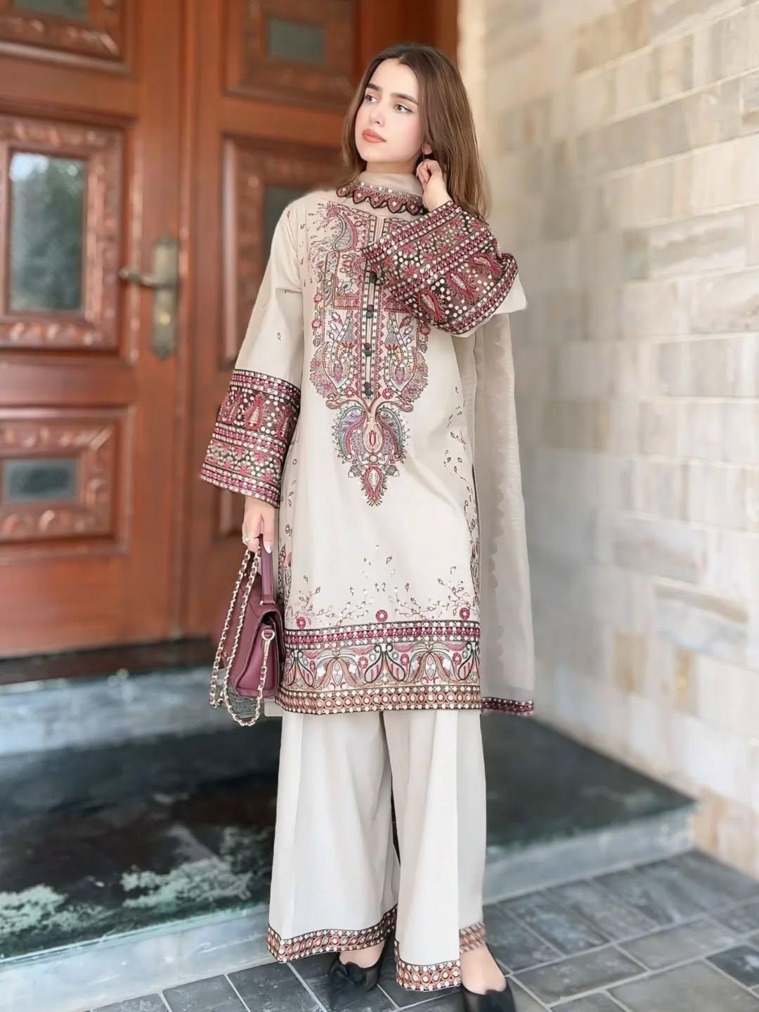 SUMMER LUXURY HEAVY FULLY EMB 3PC